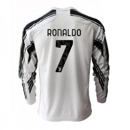 Billiga Fotbollströjor Juventus Cristiano Ronaldo 7 Hemma tröja 2020/21 Långärmad